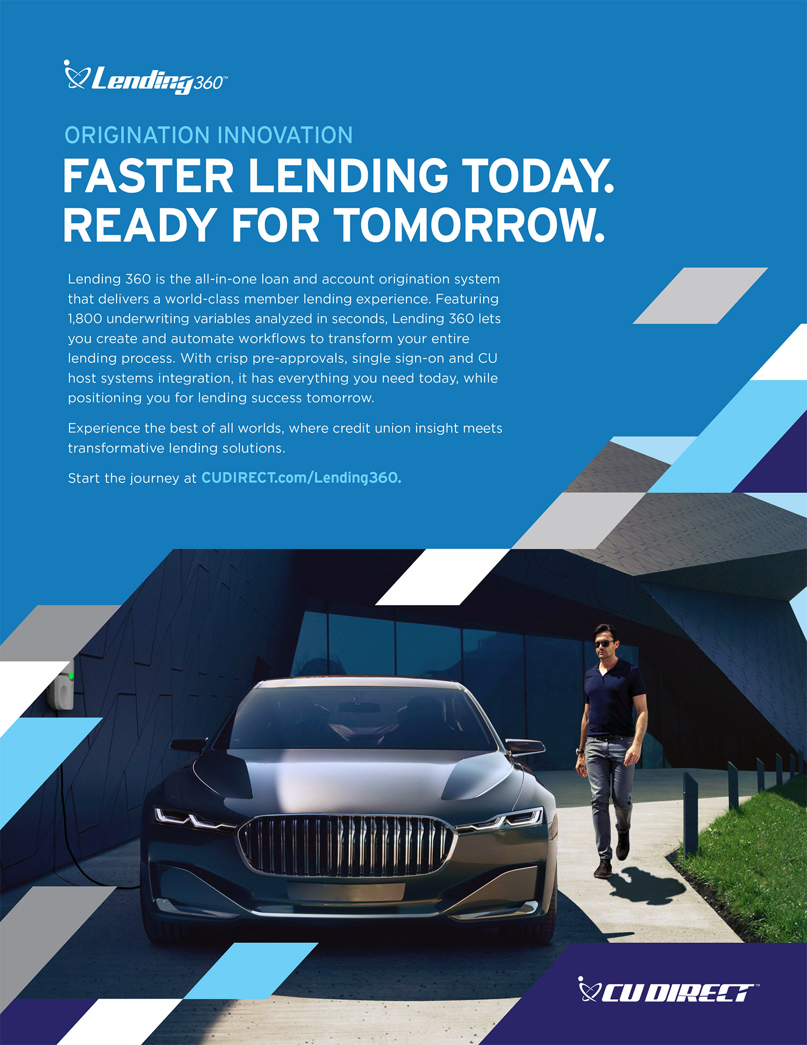 CU Direct fintech campaign poster variation