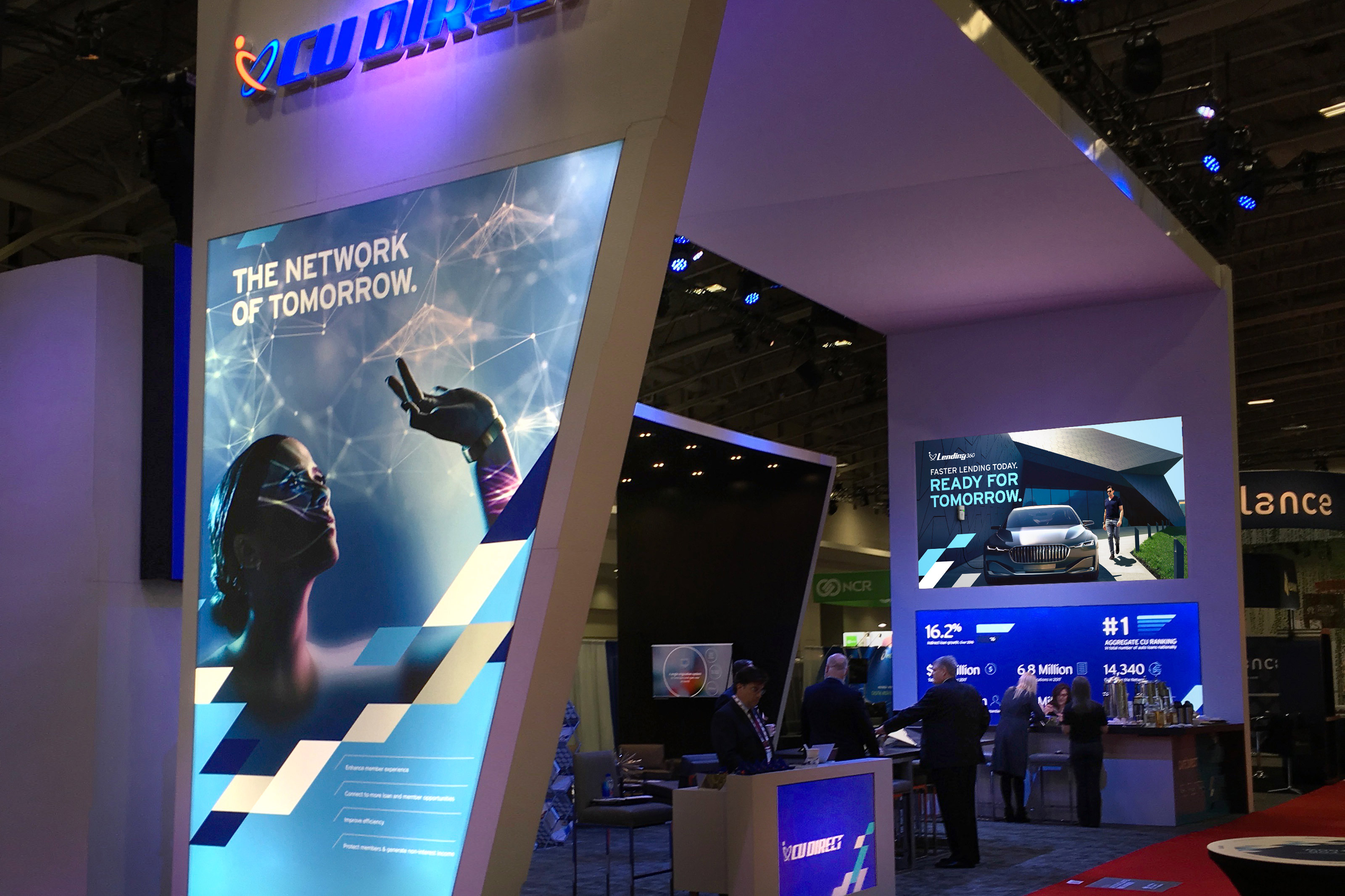 CU Direct trade show booth environment